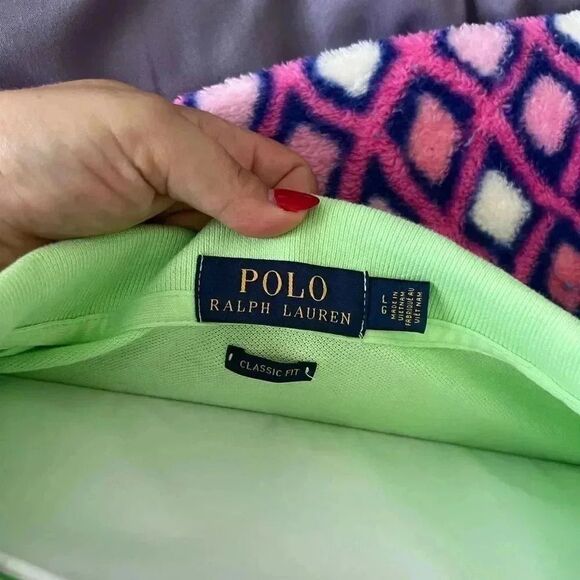 Classic Fit Lime Green Polo by Ralph Lauren Polo - Picture 4 of 5
